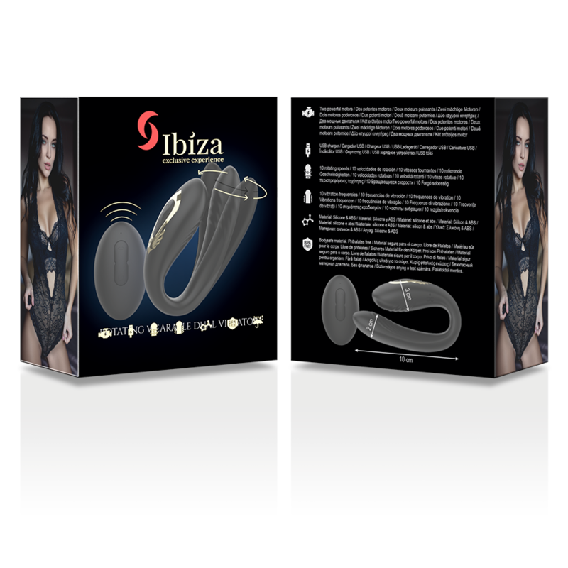 IBIZA - ROTATING DUAL VIBRATOR - NOCTURNA DESIRES