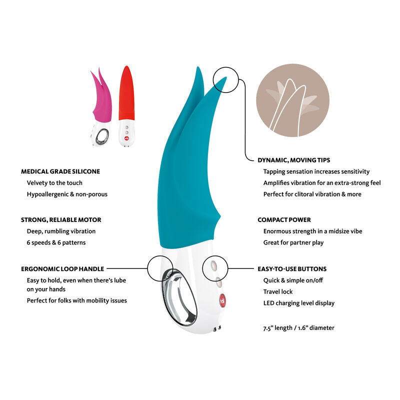 FUN FACTORY - VOLTA G5 CLITORAL VIBRATOR PETROL - NOCTURNA DESIRES