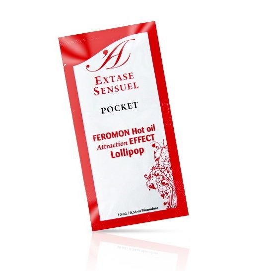 EXTASE SENSUAL - MASSAGE OIL WITH HEAT EFFECT PHEROMONES LOLLIPOP 10 ML EXTASE SENSUAL NOCTURNA DESIRES