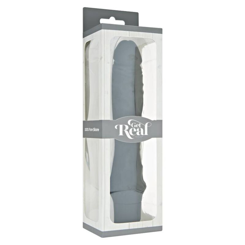 GET REAL - CLASSIC LARGE BLACK VIBRATOR - NOCTURNA DESIRES