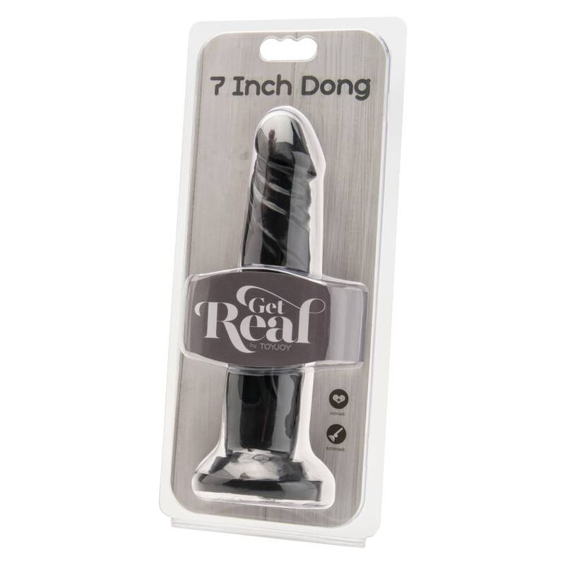 GET REAL - DONG 18 CM BLACK - NOCTURNA DESIRES