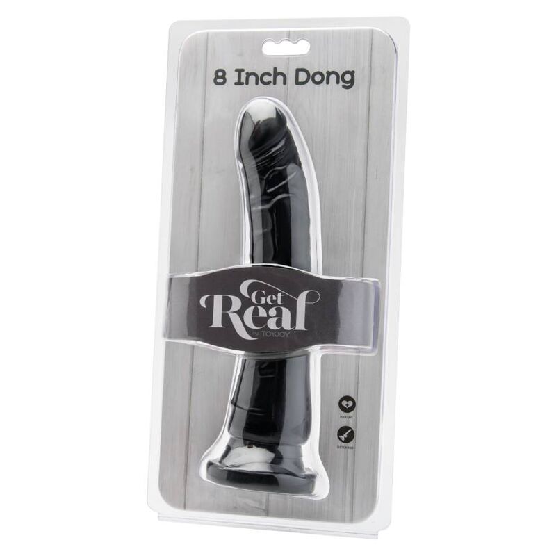 GET REAL - DONG 20,5 CM BLACK - NOCTURNA DESIRES