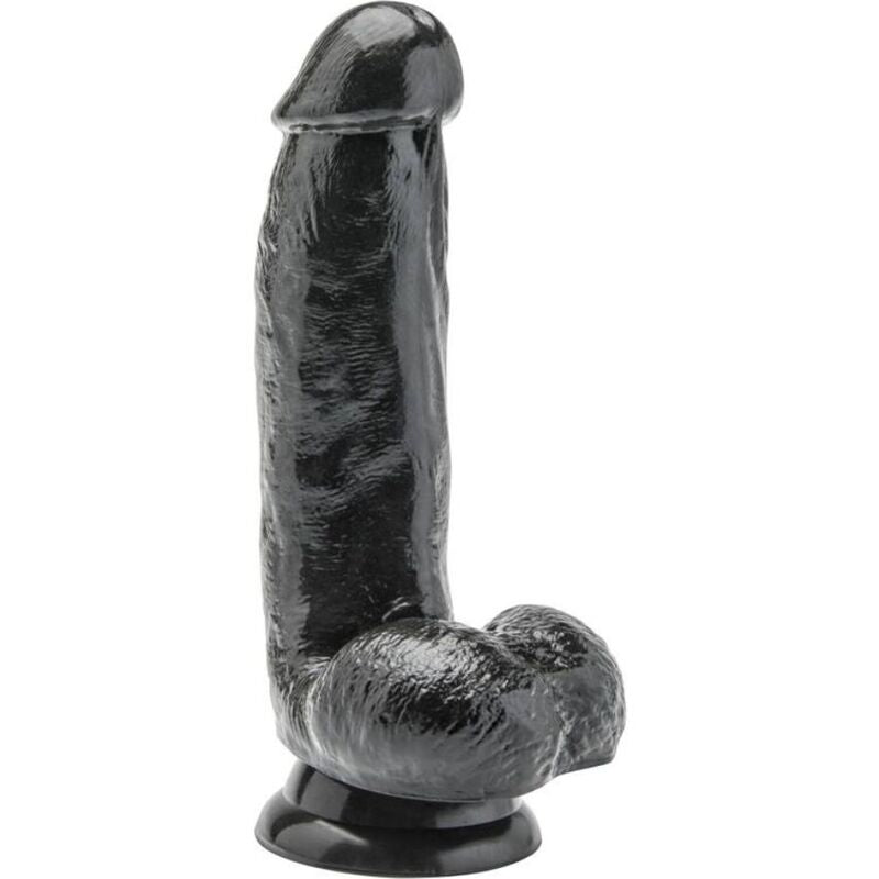 GET REAL - DILDO 12 CM WITH BALLS BLACK - NOCTURNA DESIRES