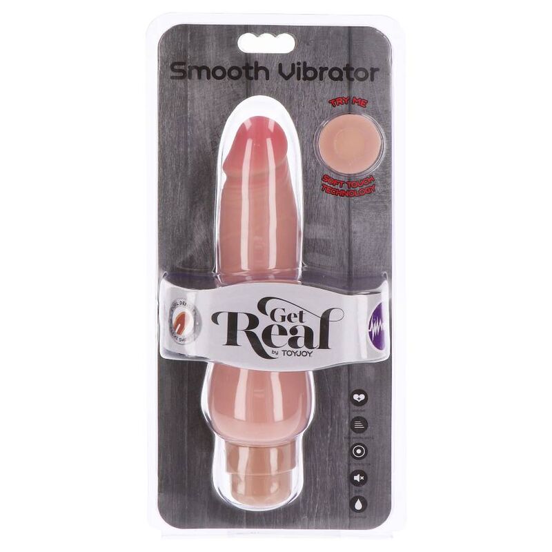 GET REAL - DUAL DENSITY SMOOTH VIBRATOR SKIN - NOCTURNA DESIRES