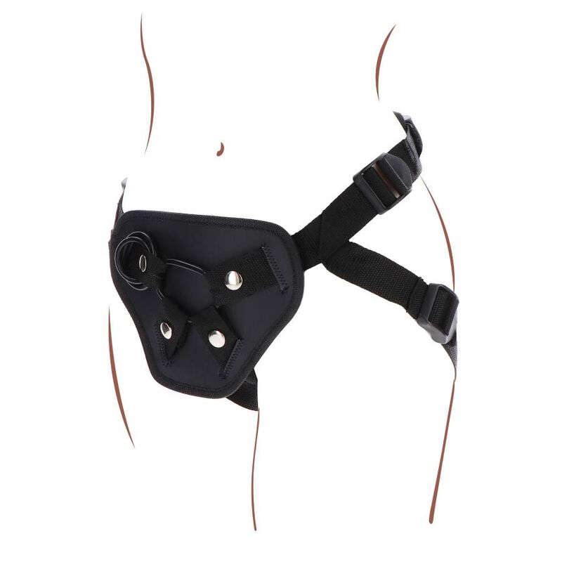 GET REAL - STRAP-ON DELUXE HARNESS BLACK - NOCTURNA DESIRES