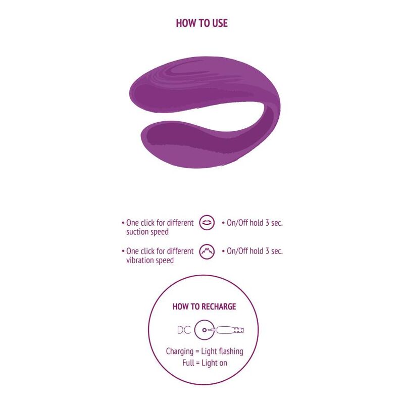 XOCOON - BOUND LOVE COUPLES VIBRATOR PURPLE - NOCTURNA DESIRES