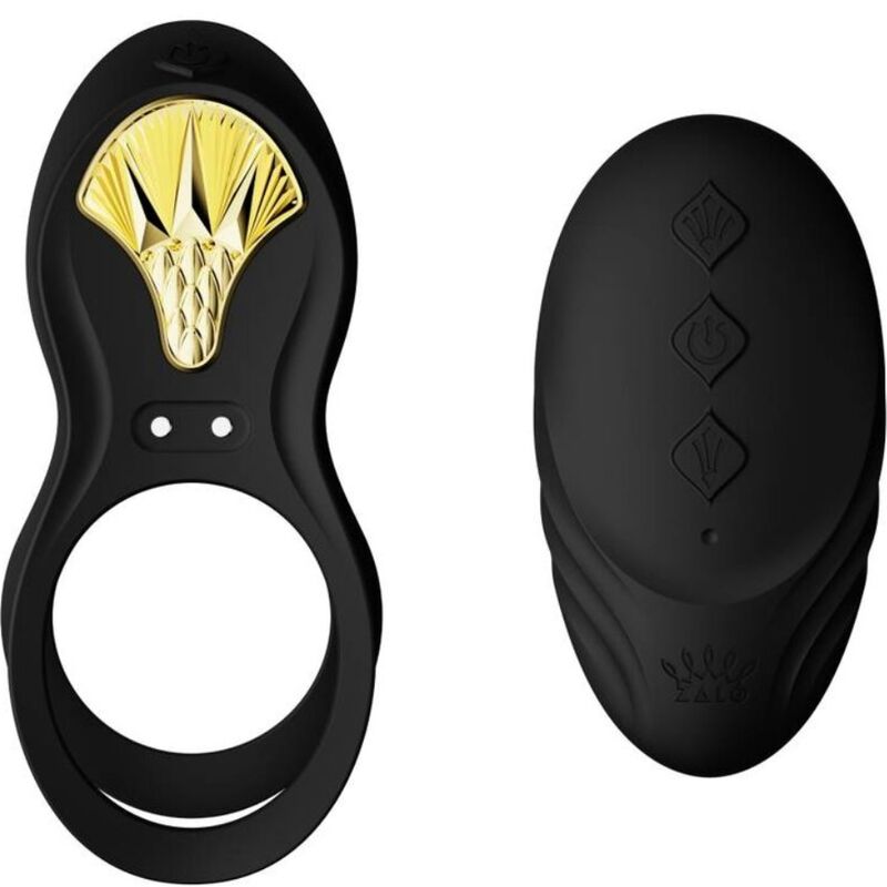 ZALO - BAYEK VIBRATING COUPLES RING BLACK - NOCTURNA DESIRES
