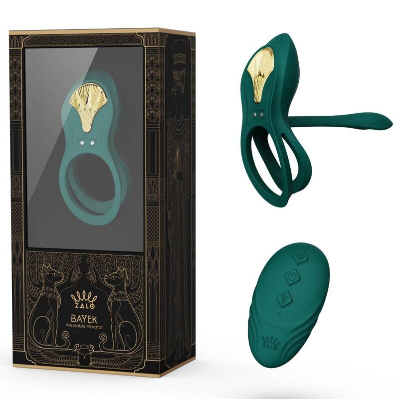 ZALO - BAYEK VIBRATING COUPLES RING GREEN - NOCTURNA DESIRES