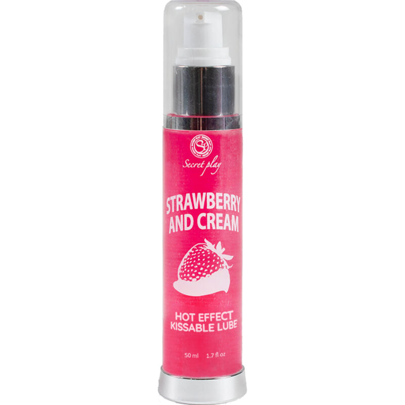 SECRETPLAY - LUBRICANT 2-1 HEAT EFFECT STRAWBERRY & CREAM 50 ML SECRETPLAY COSMETIC NOCTURNA DESIRES