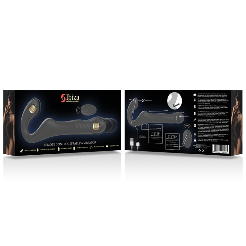 IBIZA - REMOTE CONTROL STRAPLESS VIBRATOR UP & DOWN - NOCTURNA DESIRES