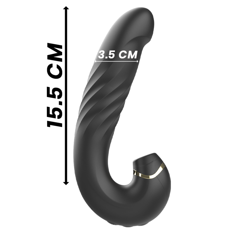 IBIZA - CLIP UP & DOWN + VIBRATOR + CLITORIS SUCTION - NOCTURNA DESIRES