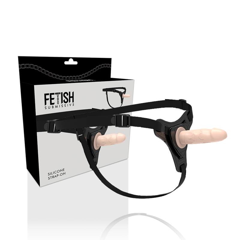 FETISH SUBMISSIVE HARNESS - FLESH REALISTIC SILICONE 12.5 CM - NOCTURNA DESIRES