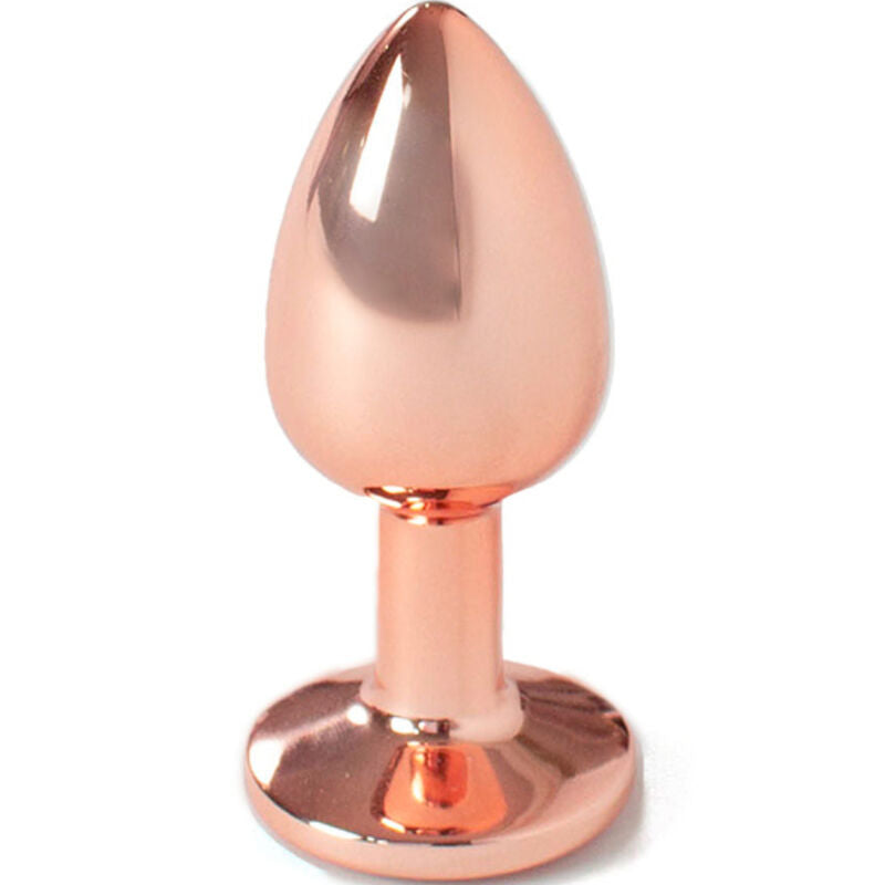 SECRETPLAY - METAL BUTT PLUG ROSE GOLD SMALL SIZE 7 CM - NOCTURNA DESIRES