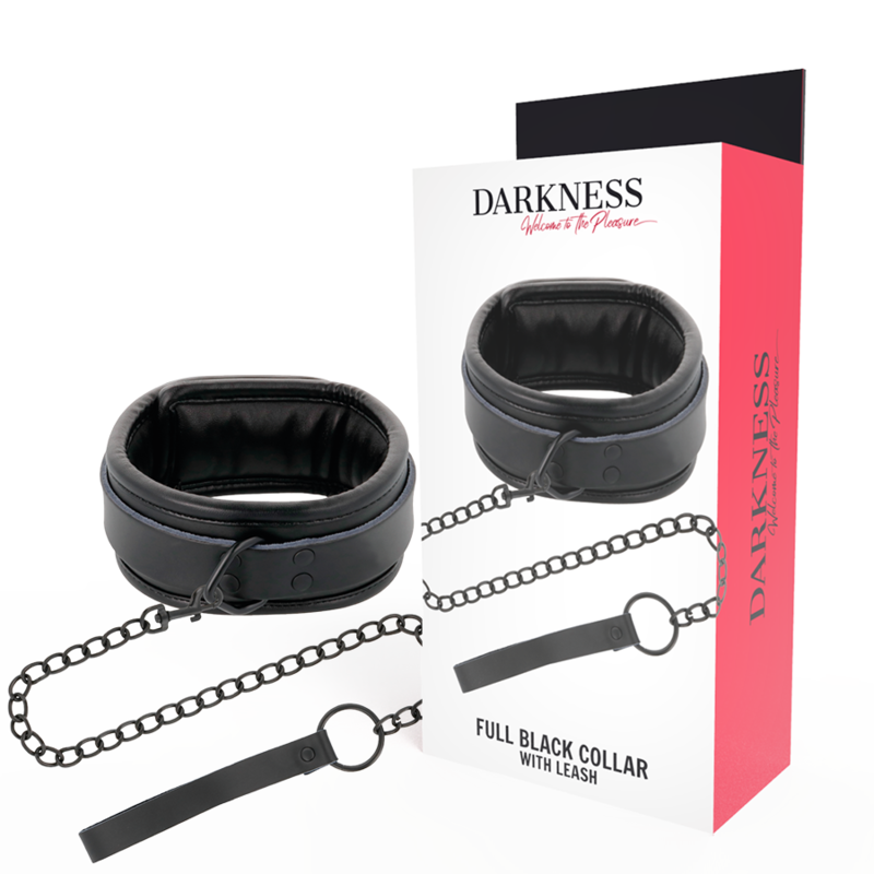 DARKNESS - BLACK NECKLACE WITH CHAIN - NOCTURNA DESIRES