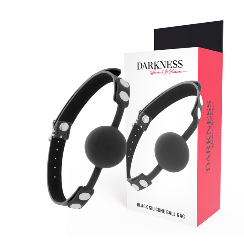 DARKNESS - BLACK SILICONE GAG - NOCTURNA DESIRES