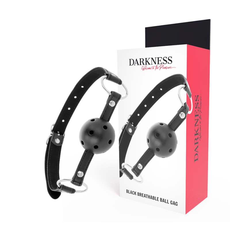 DARKNESS - BLACK BREATHABLE GAG - NOCTURNA DESIRES