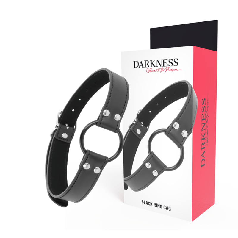 DARKNESS - GAG WITH RING DIAMETER 3.6 CM - NOCTURNA DESIRES