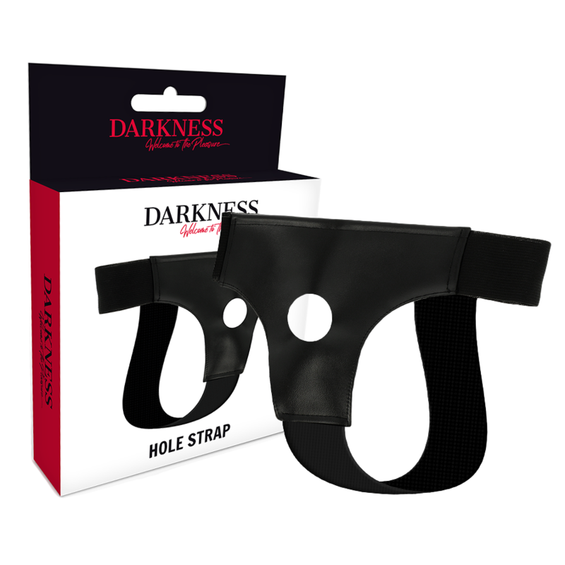 DARKNESS - HARNESS WITH HOLE ONE SIZE - NOCTURNA DESIRES