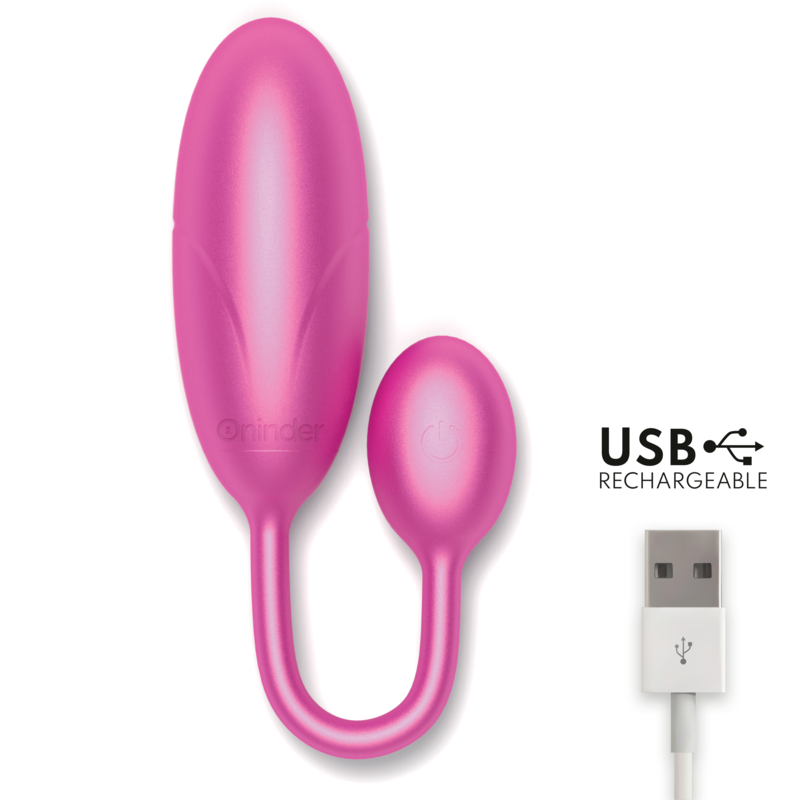 ONINDER - DENVER VIBRATING EGG PINK 7 X 2.7 CM FREE APP - NOCTURNA DESIRES