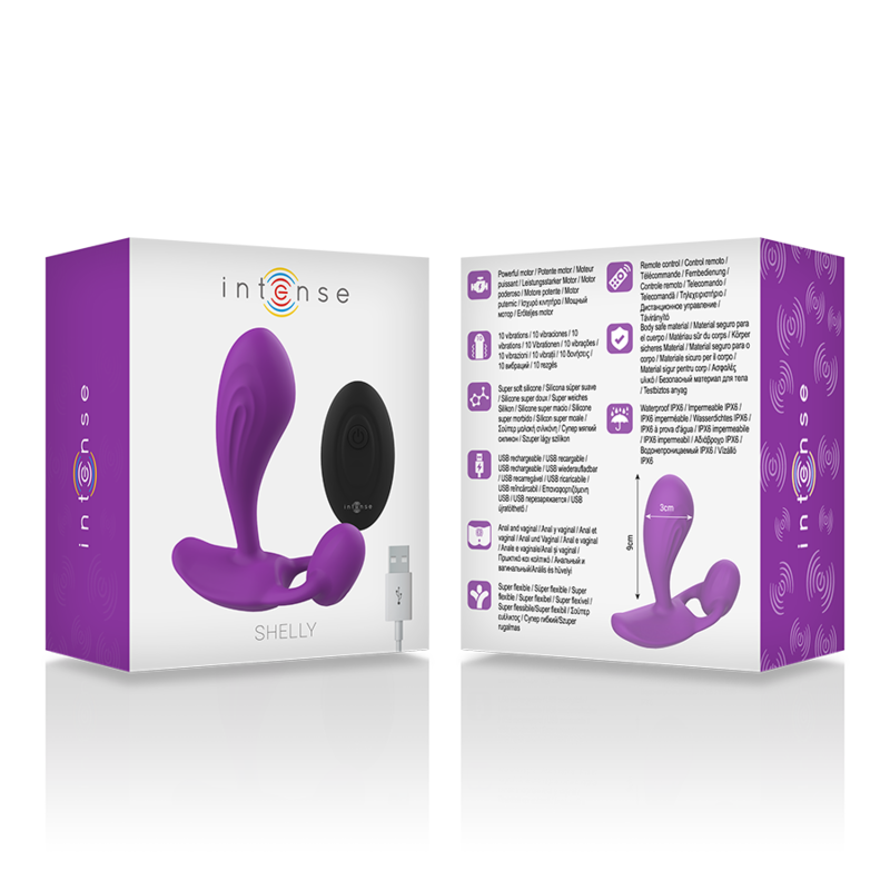 INTENSE - SHELLY PLUG ANAL REMOTE CONTROL PURPLE - NOCTURNA DESIRES
