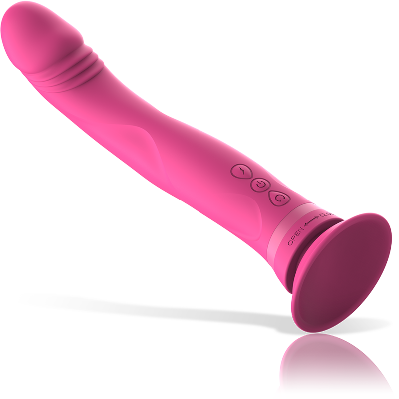 INTENSE - MICHELANGELO PINK SILICONE VIBRATOR DILDO - NOCTURNA DESIRES