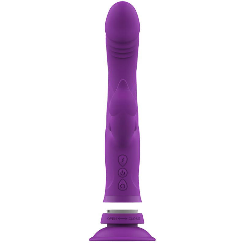 INTENSE - CASANOVA RABBIT SILICONE VIBRATOR TRIPLE MOTOR PURPLE - NOCTURNA DESIRES