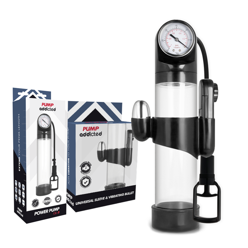 PUMP ADDICTED - RX9 TRANSPARENT VIBRATOR - NOCTURNA DESIRES