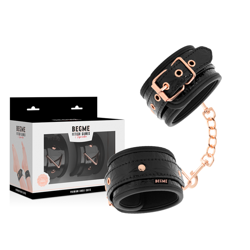 BEGME - BLACK EDITION PREMIUM ANKLE CUFFS WITH NEOPRENE LINING - NOCTURNA DESIRES