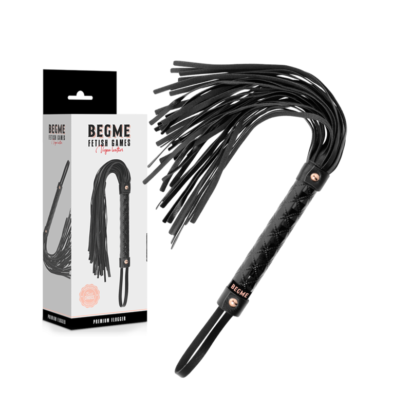 BEGME - BLACK EDITION VEGAN LEATHER FLOGGER - NOCTURNA DESIRES