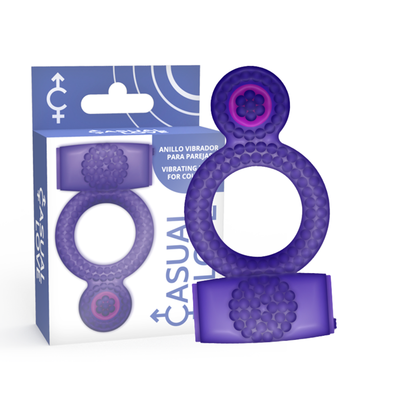 CASUAL LOVE - RING VIBRATING DOUBLE PLEASURE PURPLE CASUAL LOVE NOCTURNA DESIRES