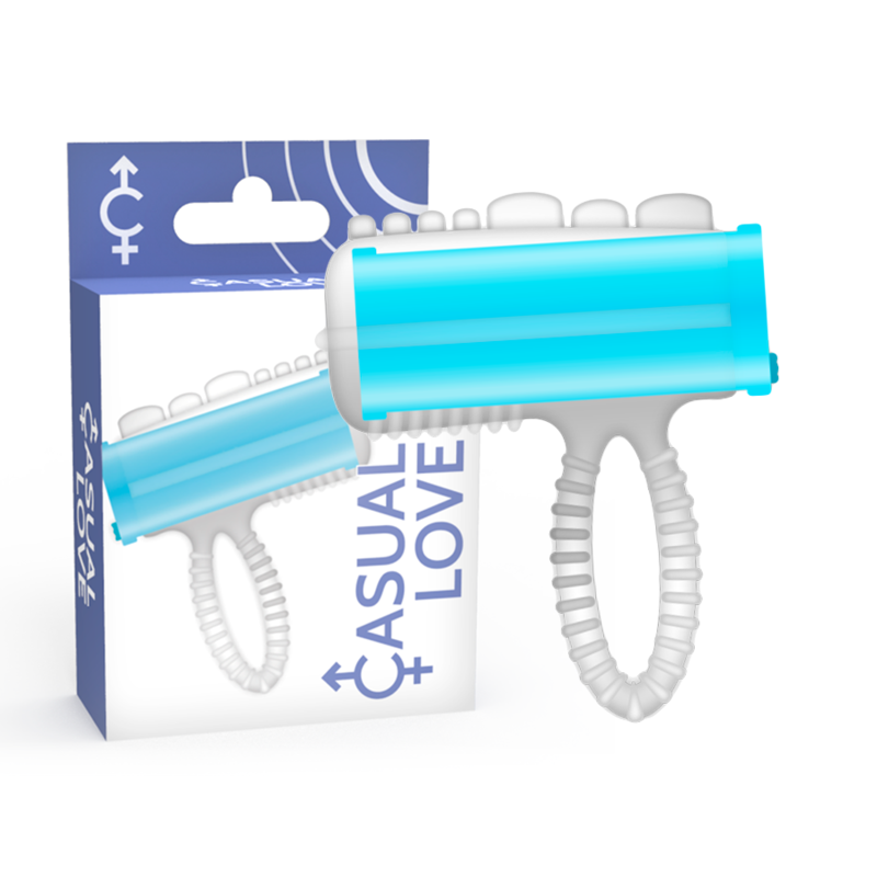CASUAL LOVE - RING TONGUE VIBRATING BLUE - NOCTURNA DESIRES