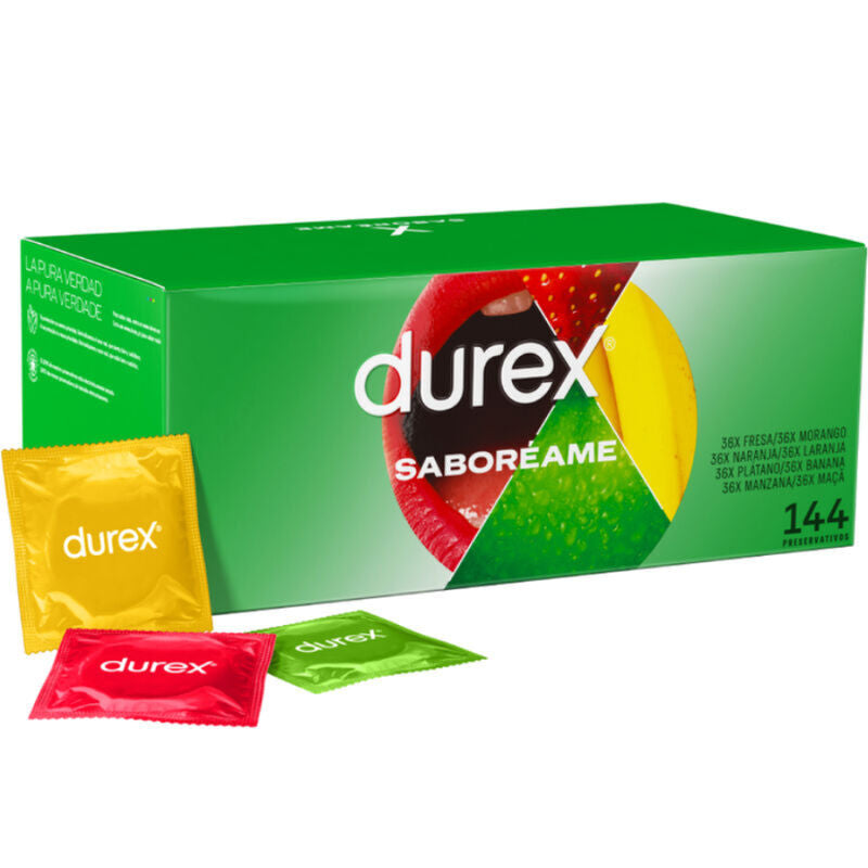 DUREX - PLEASURE FRUITS 144 UNITS DUREX CONDOMS NOCTURNA DESIRES