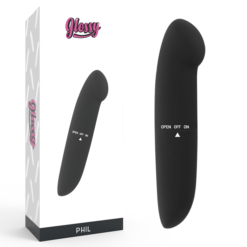 GLOSSY - PHIL VIBRATOR BLACK - NOCTURNA DESIRES