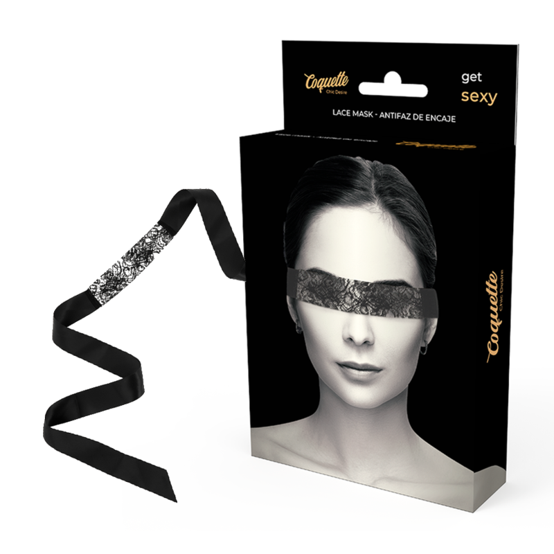 COQUETTE CHIC DESIRE - LACE MASK BLACK - NOCTURNA DESIRES