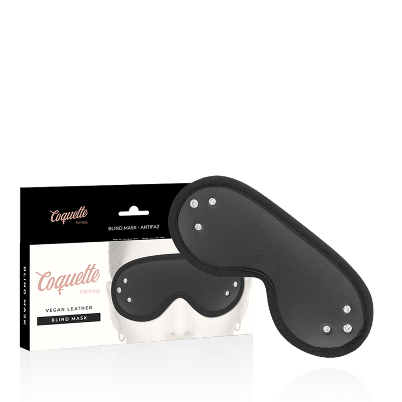 COQUETTE CHIC DESIRE - FANTASY VEGAN LEATHER BLIND MASK WITH NEOPRENE LINING - NOCTURNA DESIRES