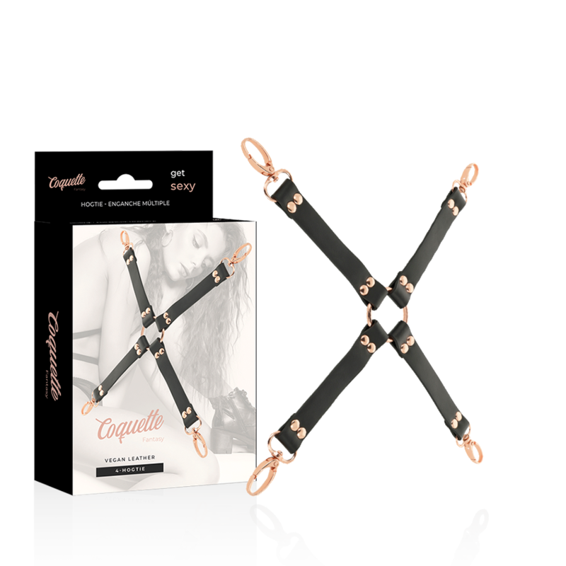 COQUETTE CHIC DESIRE - FANTASY VEGAN LEATHER HOG TIE - NOCTURNA DESIRES