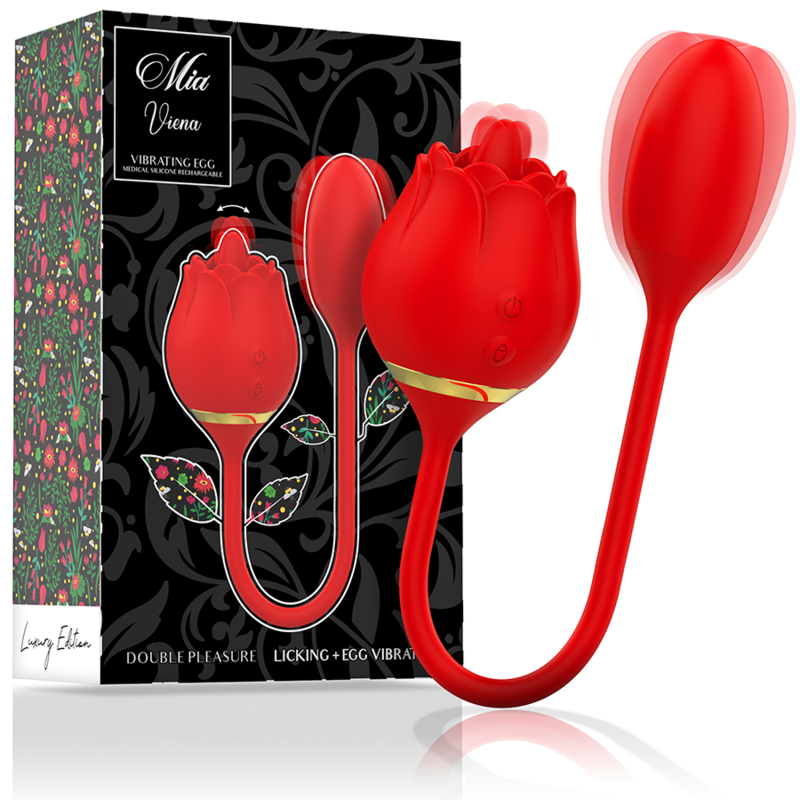 MIA - VIENNA DOUBLE PLEASURE LICKING + VIBRATING EGG - NOCTURNA DESIRES