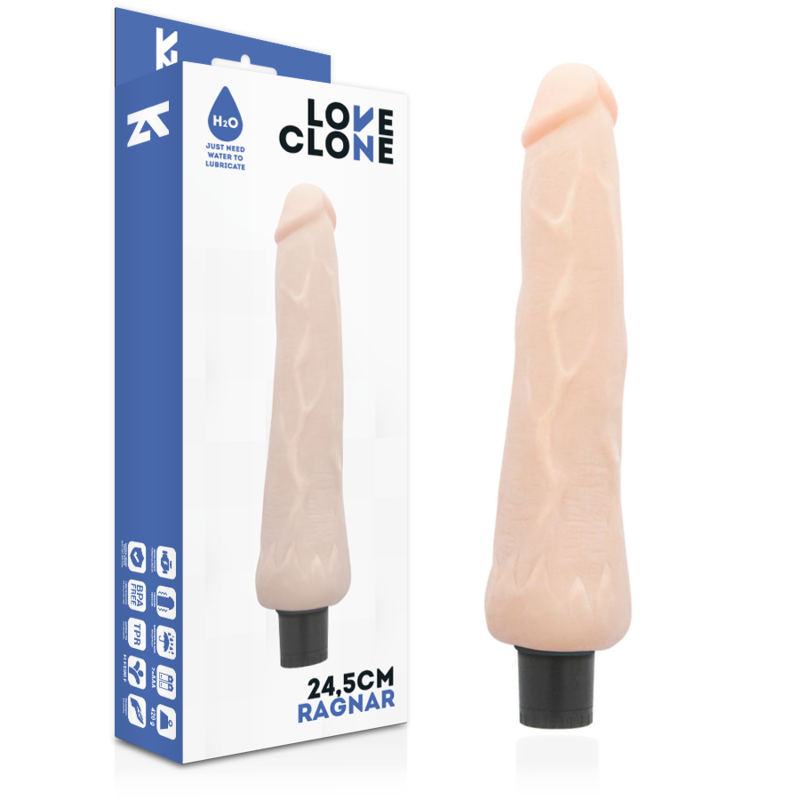 LOVECLONE - RAGNAR SELF LUBRICATION VIBRATOR 24.5 CM -O- 3.5 CM LOVECLONE NOCTURNA DESIRES