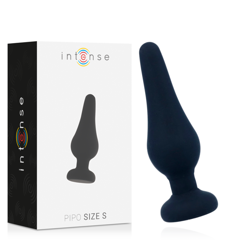 INTENSE - ANAL PLUG PIPO S BLACK SILICONE 9.8 CM INTENSE ANAL TOYS NOCTURNA DESIRES