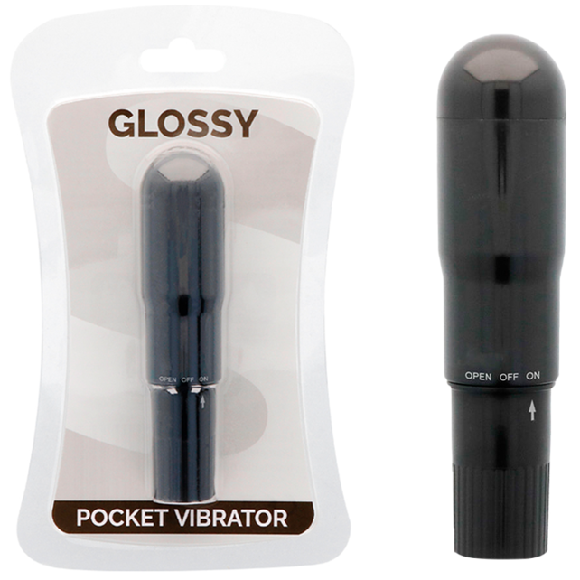 GLOSSY - POCKET VIBRATOR BLACK GLOSSY NOCTURNA DESIRES