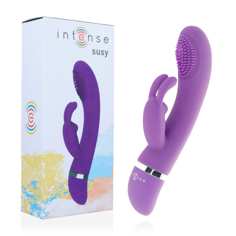 INTENSE - SUSY SILICONE RABBIT LILAC OSCILLATING VIBRATOR INTENSE FUN NOCTURNA DESIRES
