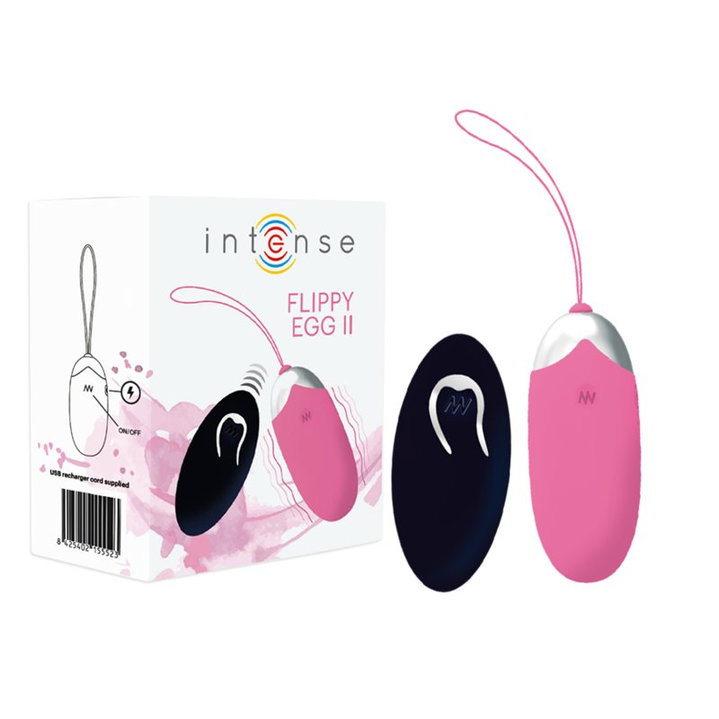 INTENSE - FLIPPY II VIBRATING EGG WITH REMOTE CONTROL PINK INTENSE COUPLES TOYS NOCTURNA DESIRES
