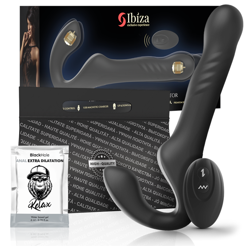 IBIZA - REMOTE CONTROL STRAPLESS VIBRATOR UP & DOWN - NOCTURNA DESIRES