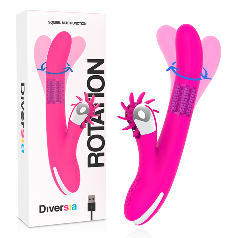 DIVERSIA - BUNNY ROTATION 24 CM - NOCTURNA DESIRES