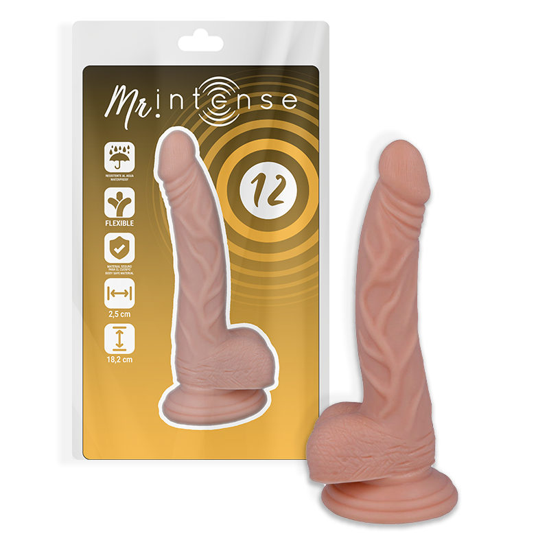 MR INTENSE - 12 REALISTIC COCK 18.2 CM -O- 2.5 CM MR. INTENSE NOCTURNA DESIRES
