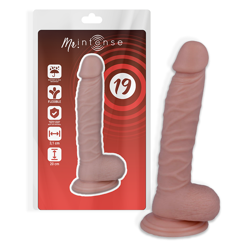 MR INTENSE - 19 REALISTIC COCK 20 CM -O- 3.1 CM MR. INTENSE NOCTURNA DESIRES