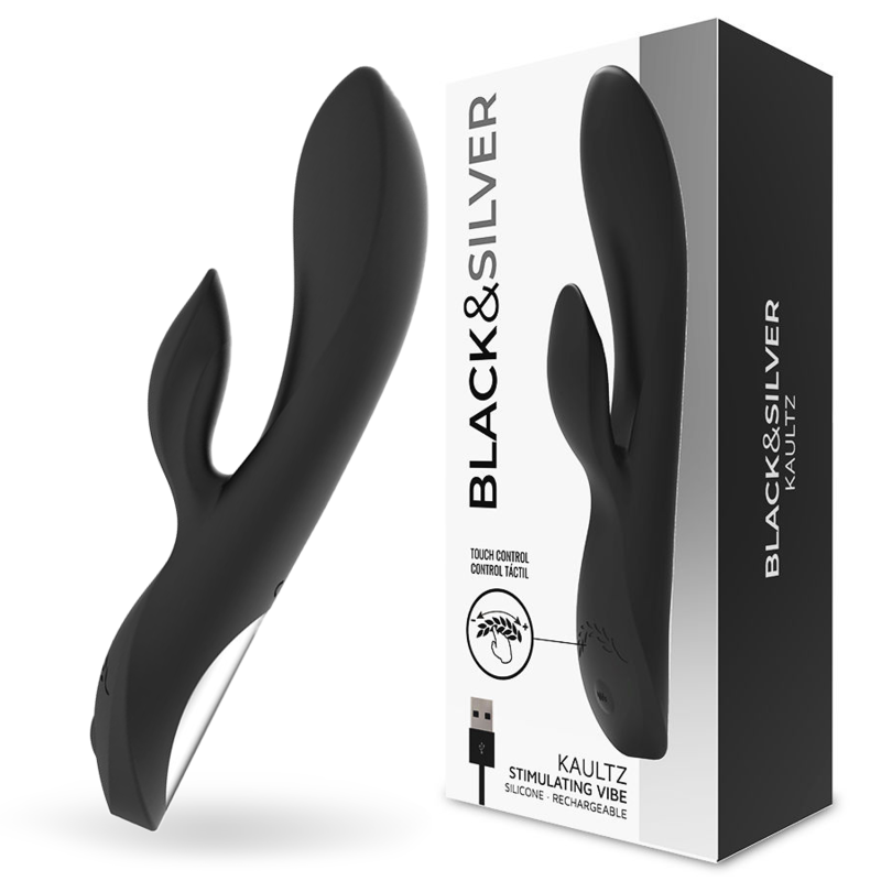 BLACK&SILVER - KAULTZ TOUCH CONTROL VIBRATOR - NOCTURNA DESIRES