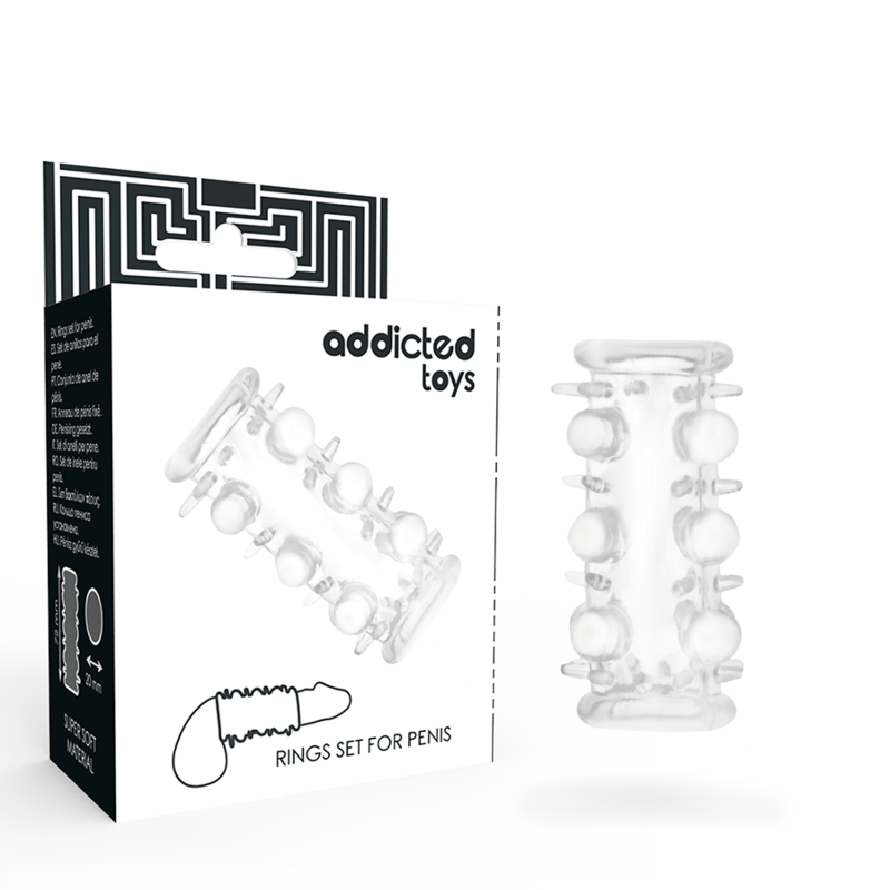 ADDICTED TOYS - PENIS SLEEVE CLEAR - NOCTURNA DESIRES