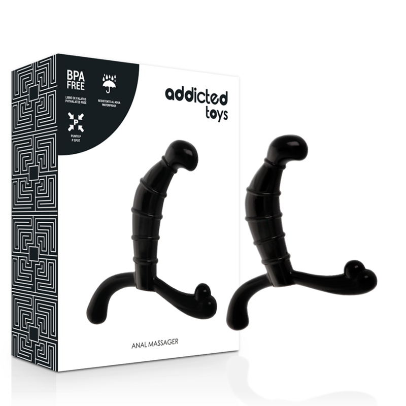 ADDICTED TOYS - PROSTATE ANAL PLEASURE BLACK - NOCTURNA DESIRES