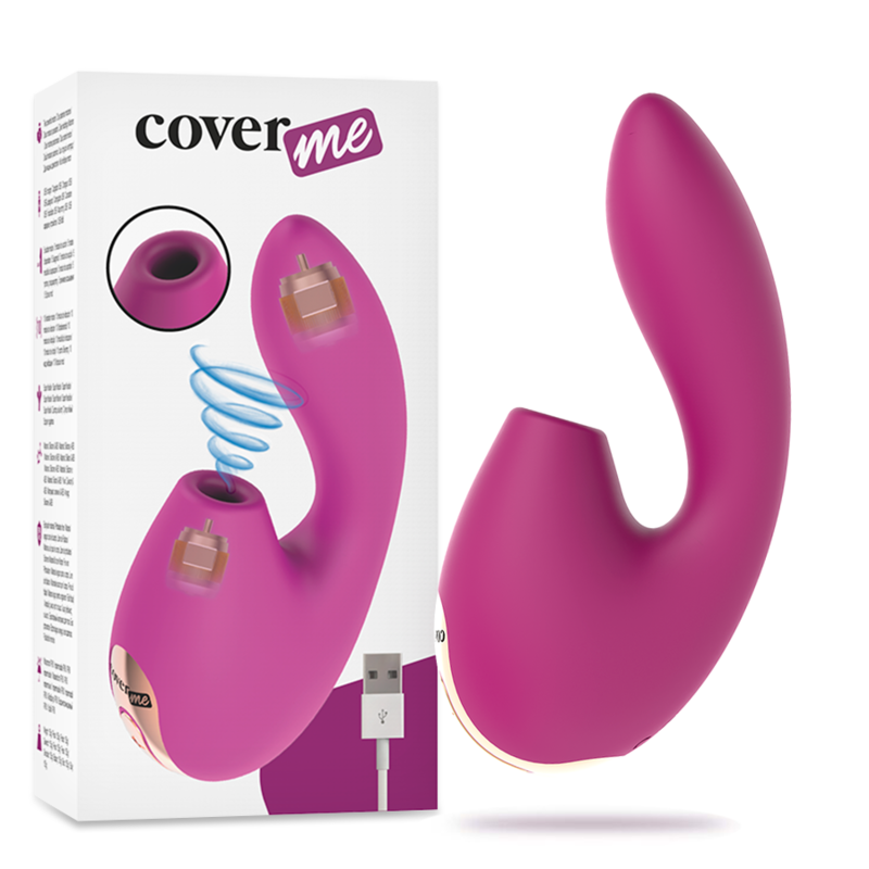 COVERME - CLITORAL SUCKER & POWERFUL G-SPOT RUSH VIBRATOR - NOCTURNA DESIRES